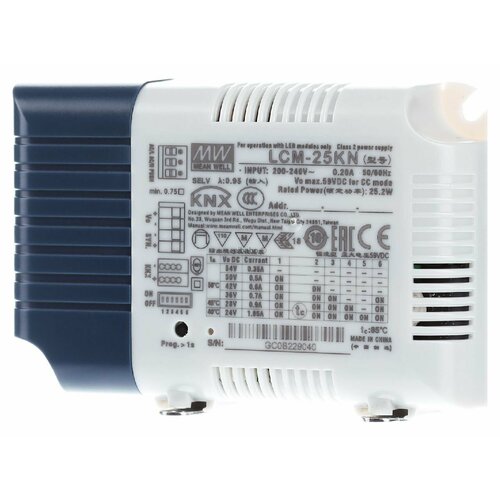 Светодиодный драйвер 25 Вт с интерфейсом KNX LCM-25KN – Mean Well