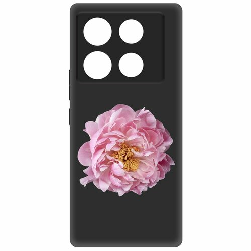 Чехол-накладка Krutoff Soft Case Розовый пион для INFINIX Note 40 Pro 5G черный чехол накладка krutoff soft case розовый пион для infinix note 11 pro черный