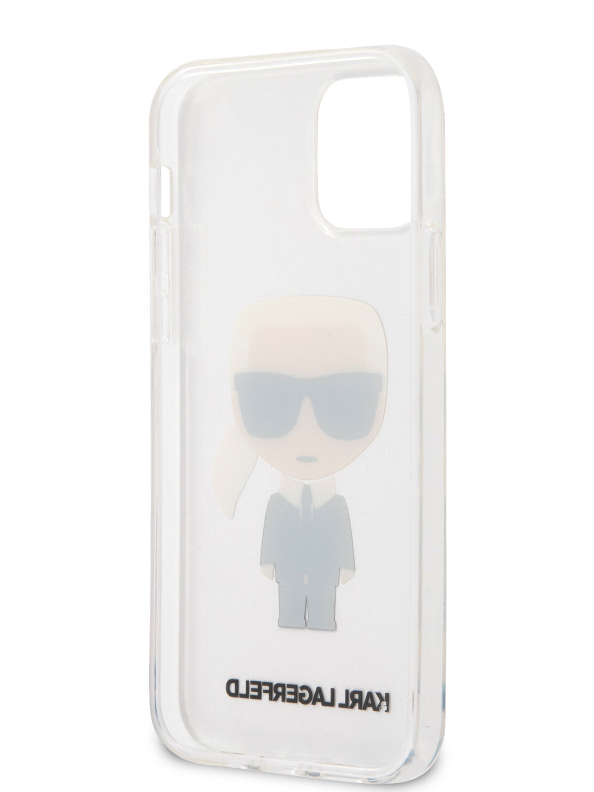 Чехол Karl Lagerfeld Ikonik Karl Hard для iPhone 12 | 12 Pro, прозрачный