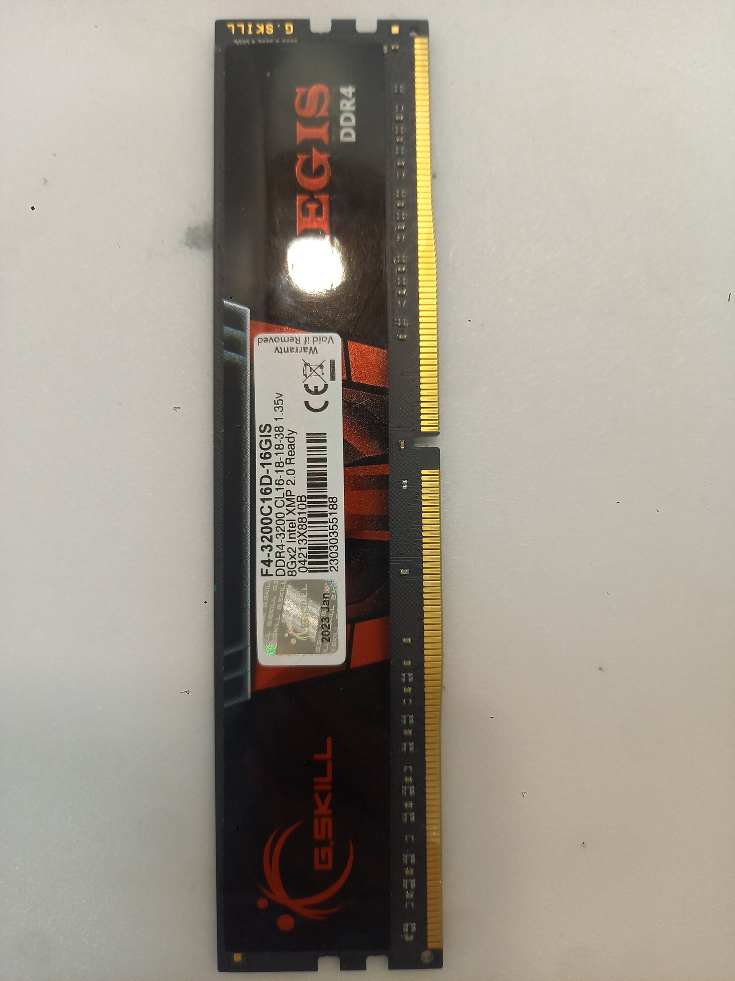 Модуль памяти 1 шт G.Skill Aegis DDR4 DIMM 8Gb 3200 Мгц CL16