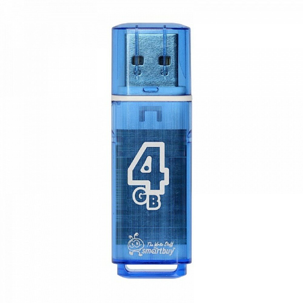 Smart buy Носитель информации Smartbuy USB Drive 4GB Glossy series Blue SB4GBGS-B
