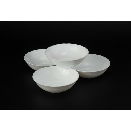 Салатник 600 мл стеклокерамический белый Комплект - 4 шт 666₽