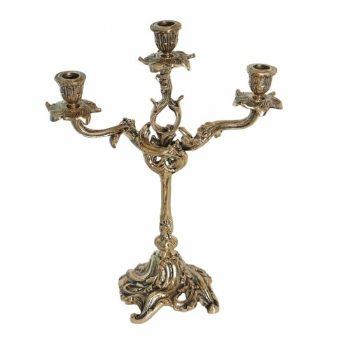 Bronza Portugal BP-14030-D Канделябр трес велло 3-х рожковый, золото