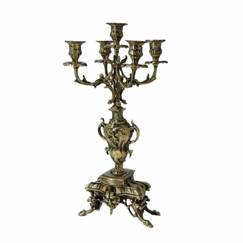 Bronza Portugal BP-14064-A Канделябр каранка 5-ти рожковый антик 48929₽