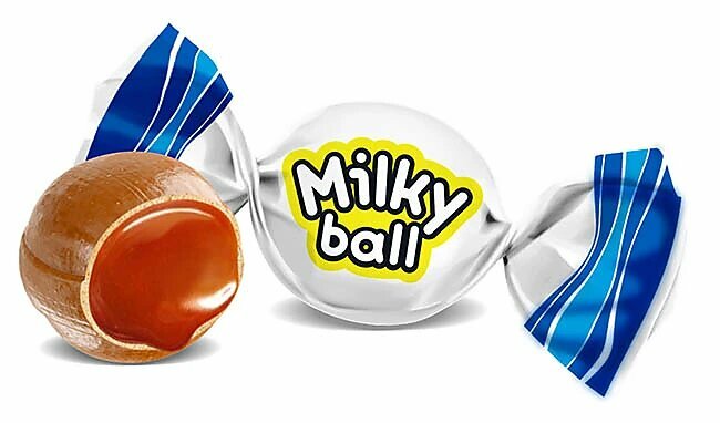 Карамель KDV Milky ball молочная, 500 г