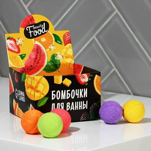 Бомбочка для ванны Beauty food 40 г, 18 шт. бомбочка для ванны beauty food 40 г цена за 1 шт 18 шт