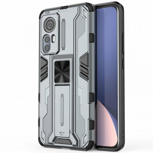 Galvatron Противоударный чехол-подставка для Xiaomi Mi 12 Pro / 12S Pro с защитой камеры nillkin impact resistant защитная пленка для xiaomi mi 12 pro 12s pro 12s ultra 2 штуки