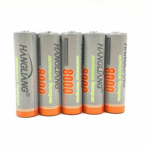 Аккумуляторы 18650 8000 mAh 5 шт