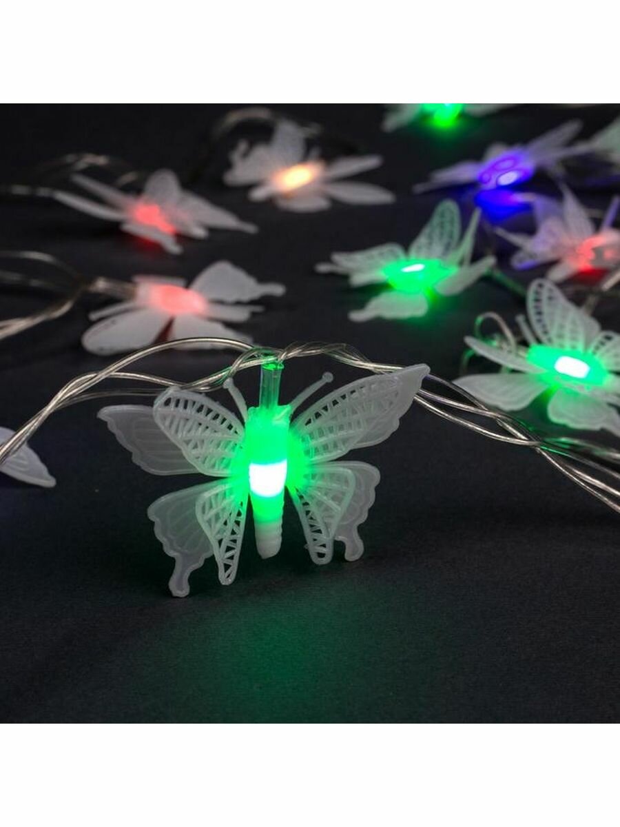 фото Гирлянда "Нить" 5 м с насадками "Бабочки