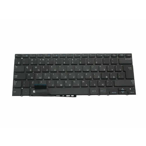 Клавиатура Samsung NP530U3B, NP535U3C black Г-образный Enter