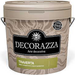 Декоративная Штукатурка Decorazza Traverta 15кг TR 001 с Эффектом Камня Травертина для Внутренних Работ / Декоразза Траверта.