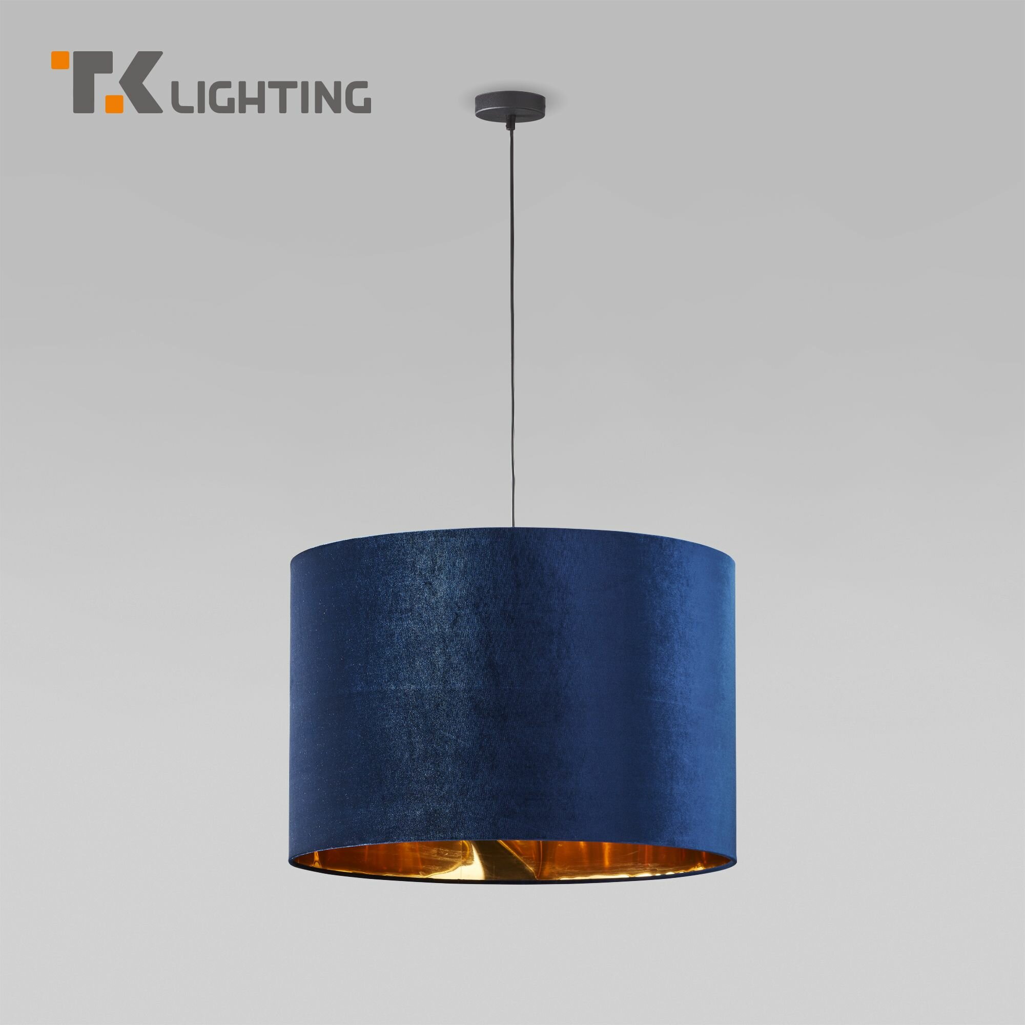 Подвесной светильник TK Lighting Tercino 6173 Blue, цвет синий, диаметр 50 см