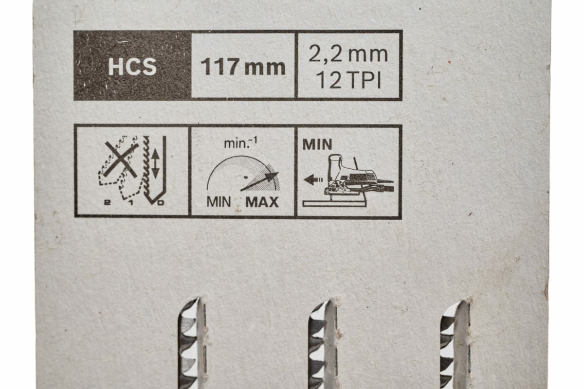 фото Пилки Expert Т308В, HCS, 3 шт для лобзика Bosch 2608900550