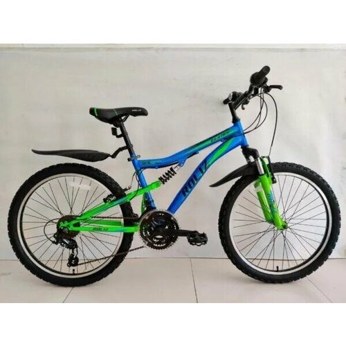 Велосипед 24 ROLIZ 15 18ск сталь синий 16620₽