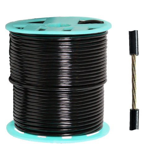 Трос металлополимерный шпалерный d 2 мм L 300 м черный ПРШ-20 2523₽