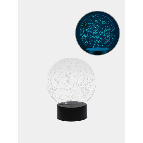 Ночник детский 3D Винни Пух и Пятачок 2099₽