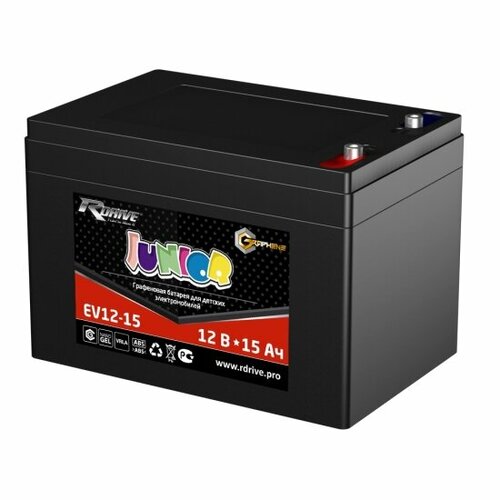 Аккумулятор для ИБП RDRIVE JUNIOR EV12-15 (6-DZM-12) мото аккумулятор rdrive junior ev12 8 5