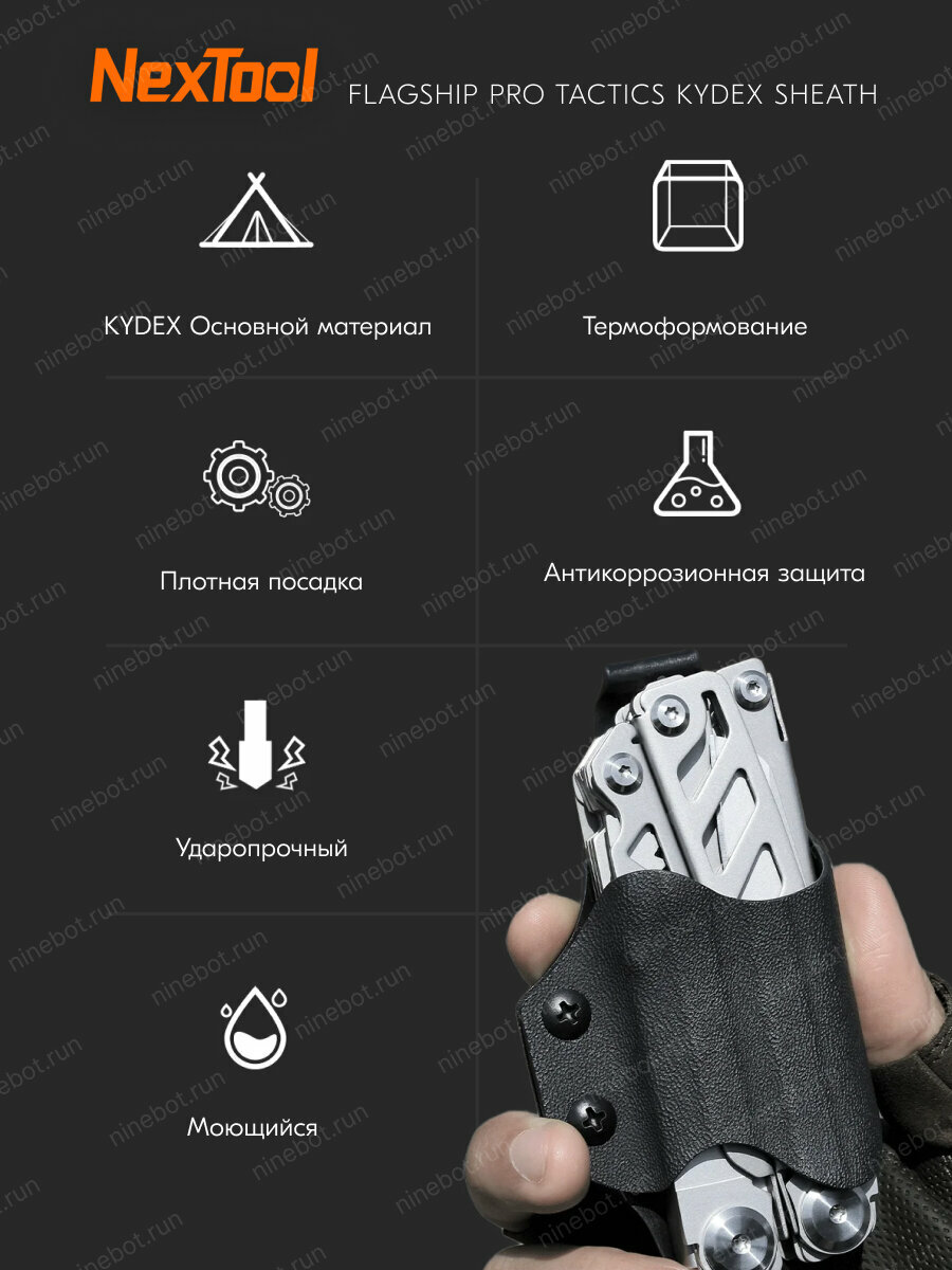 Чехол для мультитула Xiaomi NexTool Flagship Pro Tactics Kydex Sheath (NE20141) - фото №7