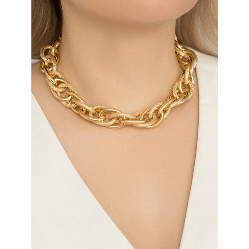 Колье SLOVO JEWELRY, длина 45 см, золотистый