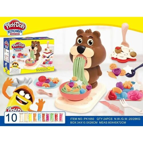 Пластилин Play-Doh Кухня Медвежёнок 10 Цветов