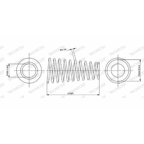 SP3285, Пружина подвески задн AUDI: A4 Avant 1.6/1.8/1.8 T/1.9 DUO/1.9 TDI/2.4/2.5 TDI/2.6/2.8 94-01