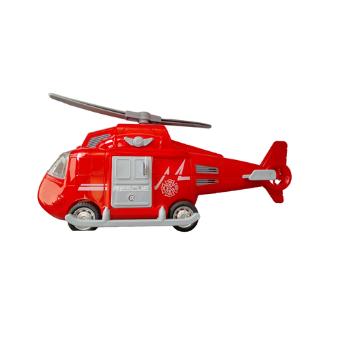 Вертолёт инерционный, свет и звук, красный, 22см вертолет служба спасения инерционный 45 см игрушка вертолет