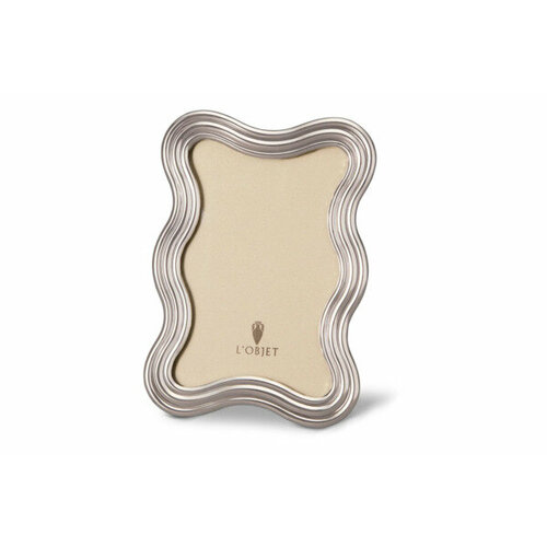 Рамка для фото LObjet Пульсация 10х15 см латунь платиновая пк 33600₽