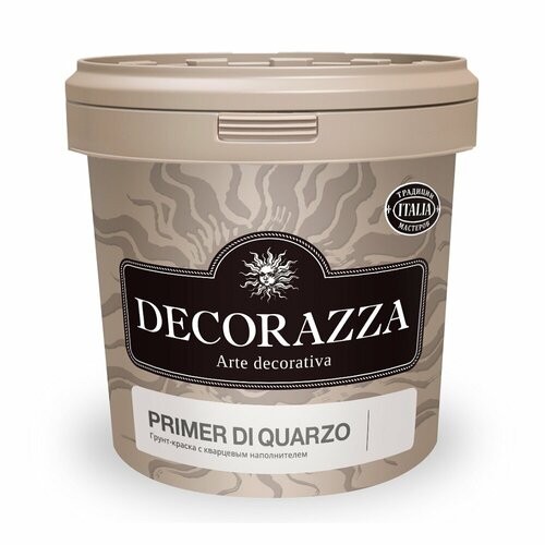 Грунт-краска с кварцевым наполнителем Decorazza Primer Di Quarzo (1,5кг) белая