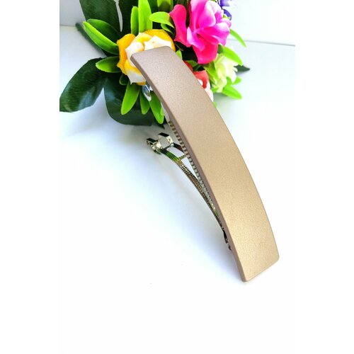 Классическая бежевая заколка автомат для волос MaYl 314₽