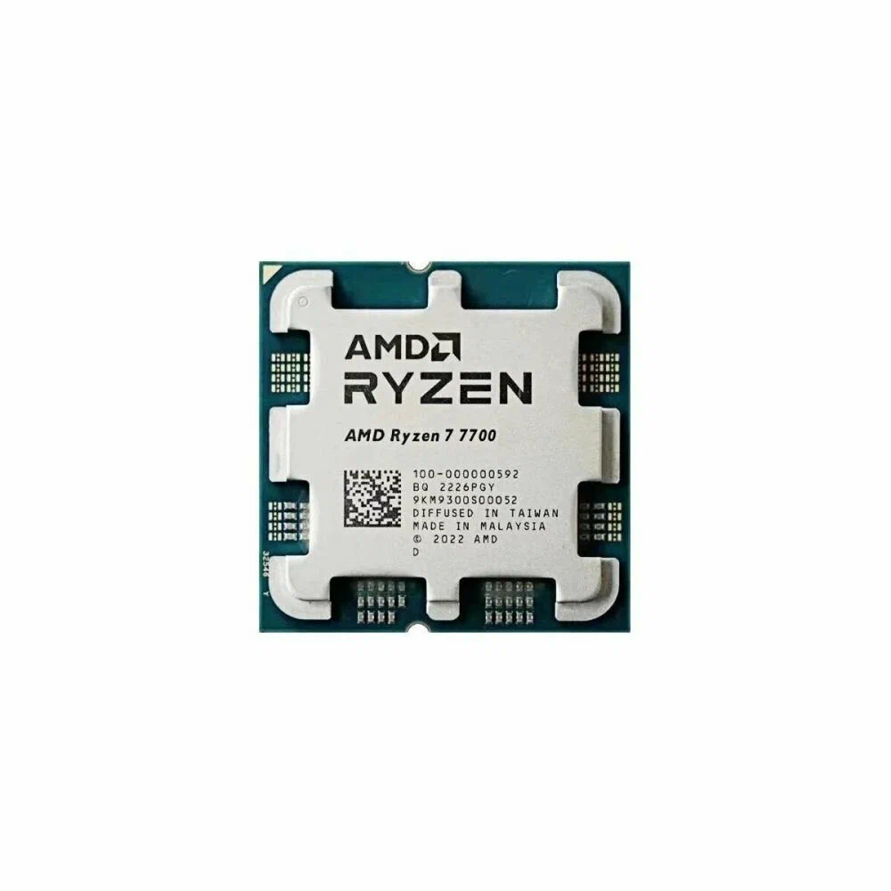 Процессор AMD Ryzen 7 7700 AM5, 3.8 - 5.3 GHz, OEM(без коробки）