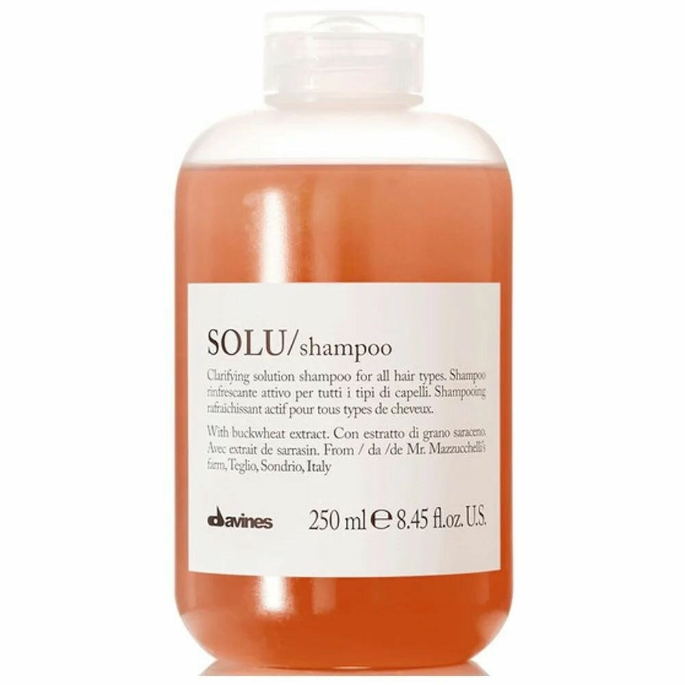 Davines Solu Clarifying Solution Shampoo Активно освежающий шампунь глубокой очистки, 250 мл