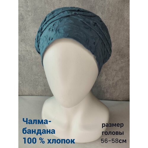 фото Бандана , размер 56-59, голубой fedor accessories