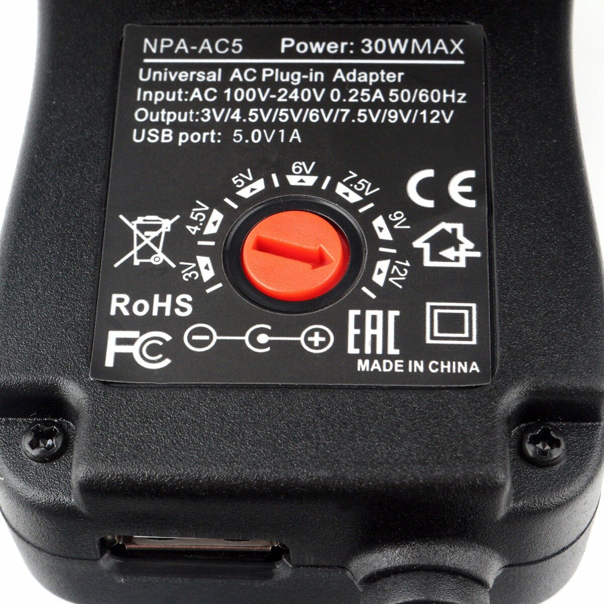 Сетевое зарядное устройство универсальное Gembird NPA-AC5 — фото 1