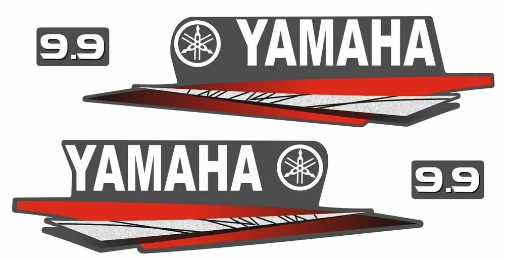 Наклейка на лодочный мотор Yamaha 9.9