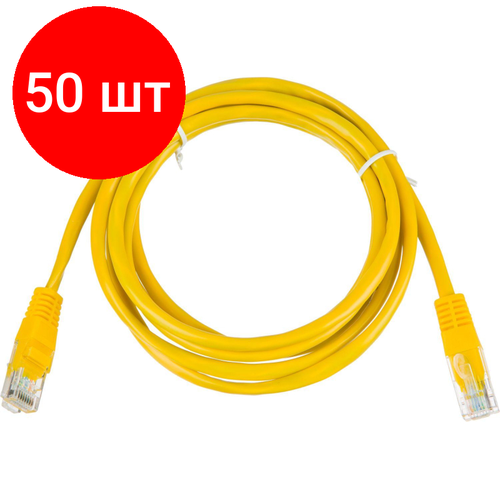 Комплект 50 штук Патч-корд BigTech OPCC021 UTP CCA кат5e2млитоймногожильный желтый 6267₽