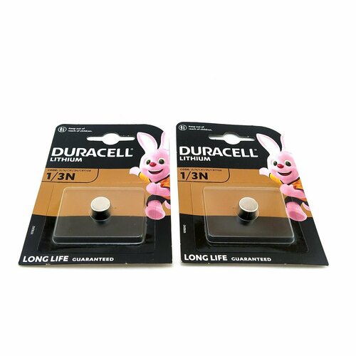 Батарейка (2шт) литиевая Duracell CR 1/3N (2L76 / CR11108) 3В для Вебасто (Webasto) (1шт*2)