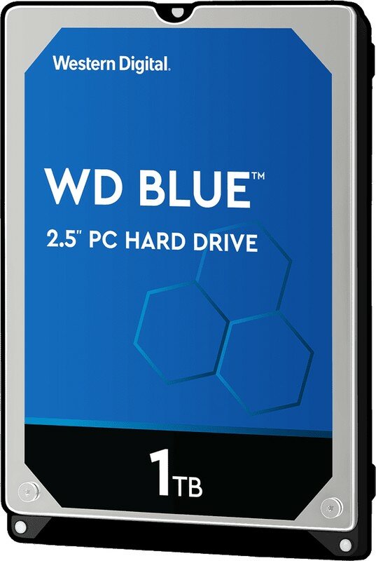Внутренний HDD диск WD Blue 1TB, SATA3, 2.5" (WD10SPZX-08Z10T2)