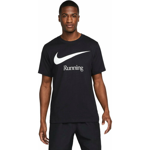 Футболка NIKE, размер M, белый, черный