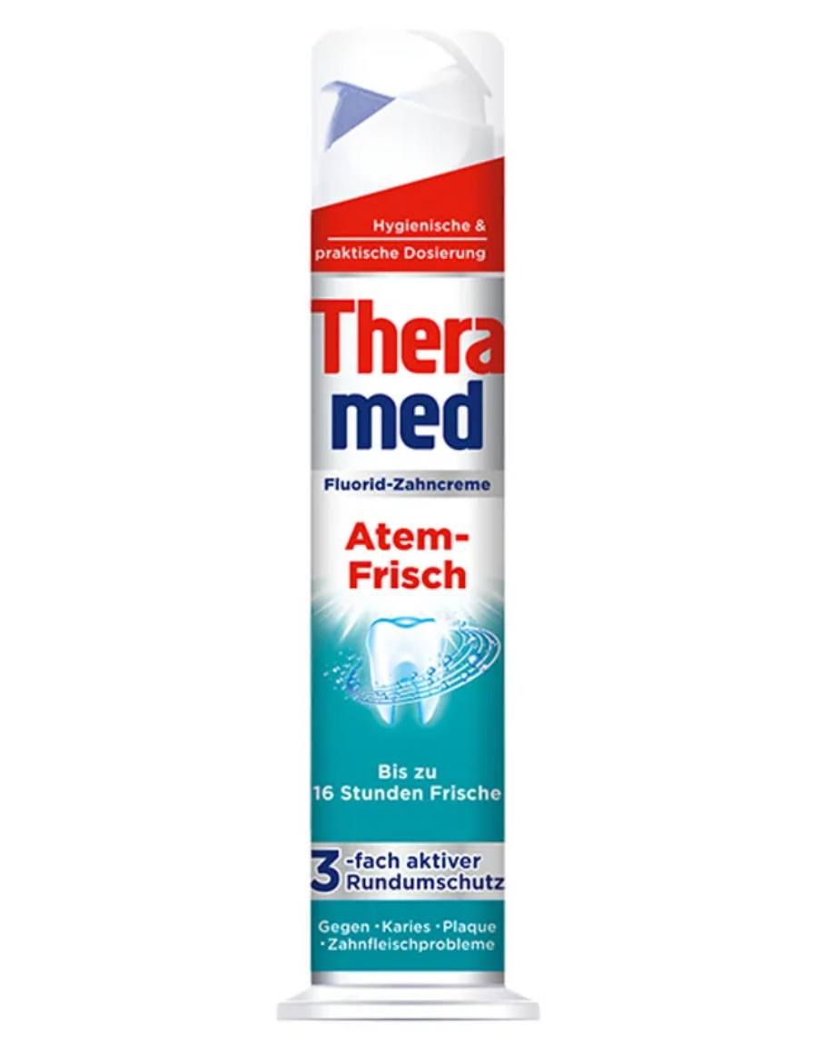 Зубная паста Theramed Atem-Frisch с дозатором 100 мл. Германия
