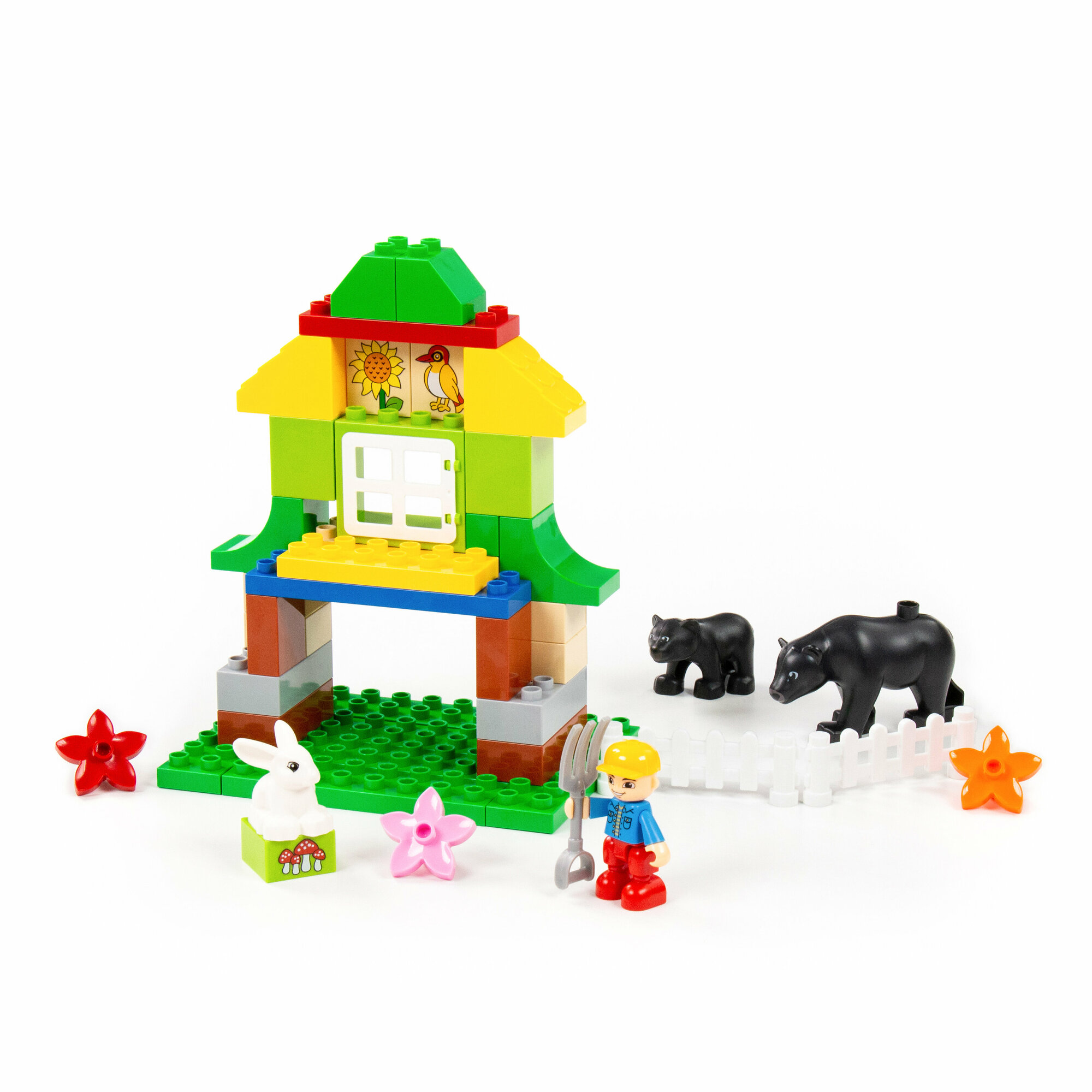 Конструктор Полесье "Зоопарк", 78 деталей, для детей 3-99 лет — фото 1