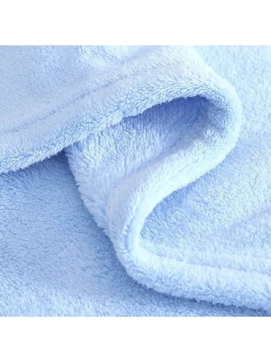 Полотенце-пончо детское Towel Shop "МиккиСиний", с капюшоном, 100% микрофибра — фото 1