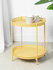 39-093 Столик сервировочный 49х49х54см, Железо, желтый, Glasar