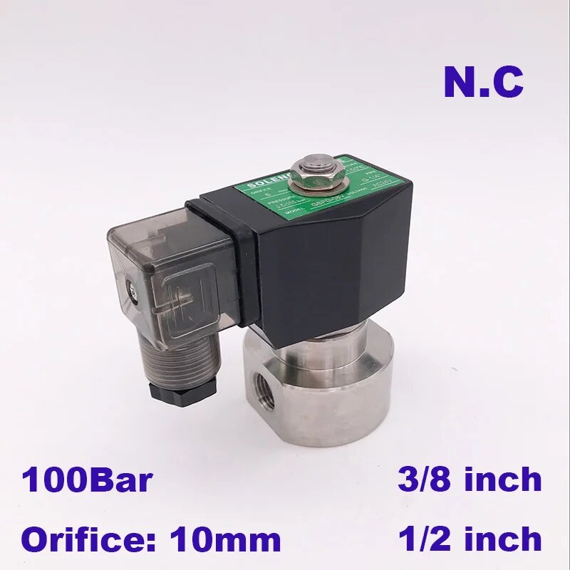 Электромагнитный клапан GOGO 12В 1/2", 3/8", 10мм, 3/8", AC24V