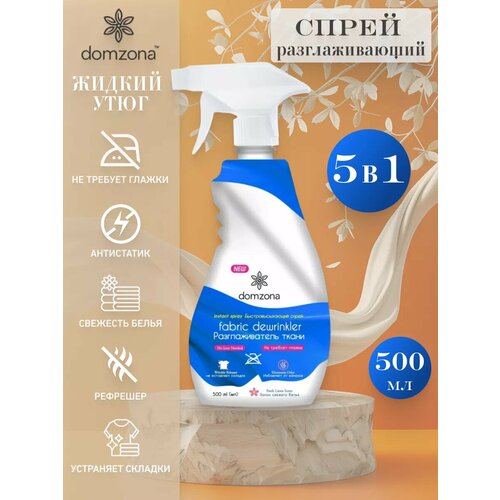 Жидкий утюг антистатик разглаживающий спрей для одежды 500мл