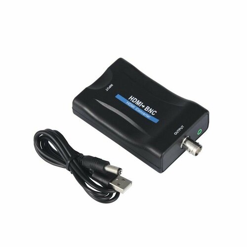 Адаптер HDMI в BNC, HD-цифровое видео в гнездовом коаксиальном разъеме BNC, композитная коробка с аудиовыходом 3,5 мм