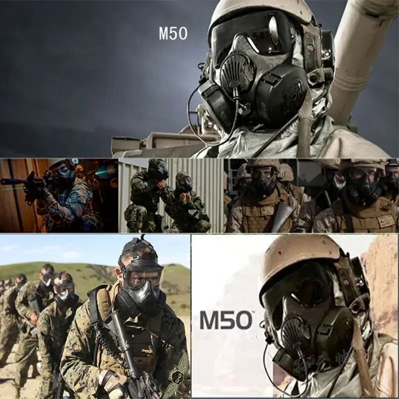 Картинки Тактическая маска-респиратор Black-Black Lens