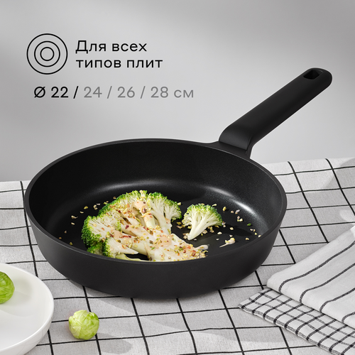 Сковорода из алюминия Pragma Talog 22 см с антипригарным покрытием индукция 1574₽