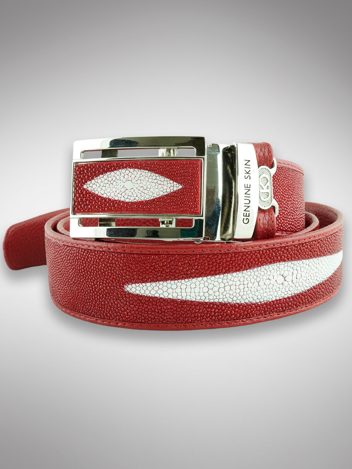 Ремень  для мужчин и женщин, размер 120, красный — фото 1