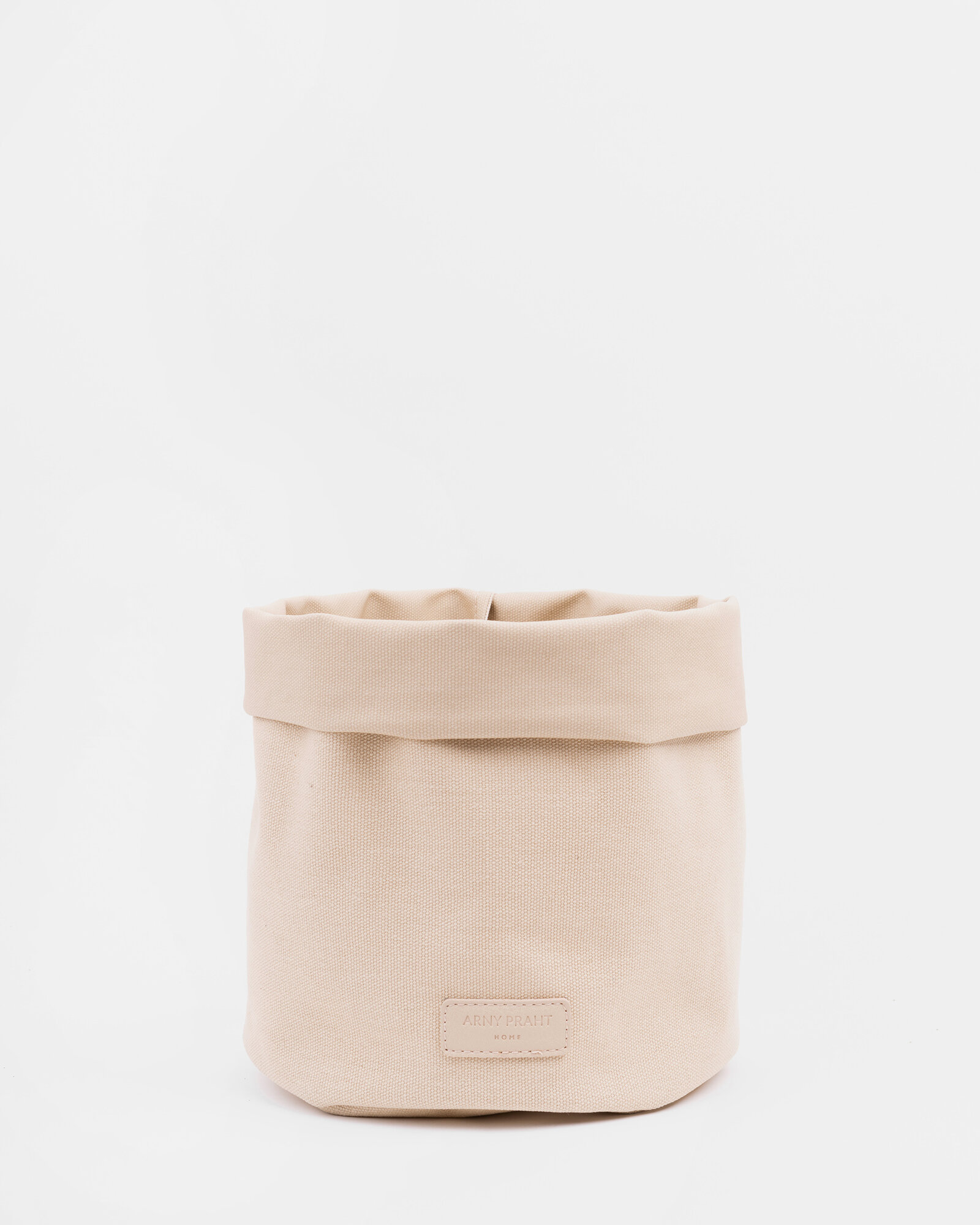 Большое кашпо декоративное для цветов и растений бежевое канвас на стол на подоконник 22x22x20 см Органайзер для хранения ювелирных изделий бижутерии украшений и мелочей