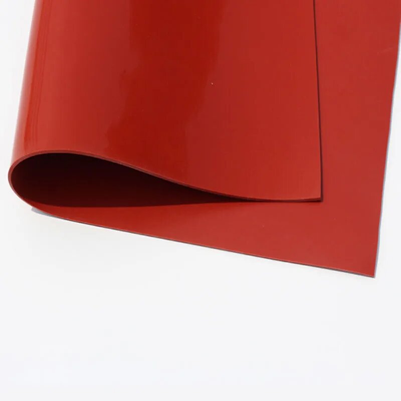 Лист силиконовой резины красный 500*500 мм Red 500X500X3 mm